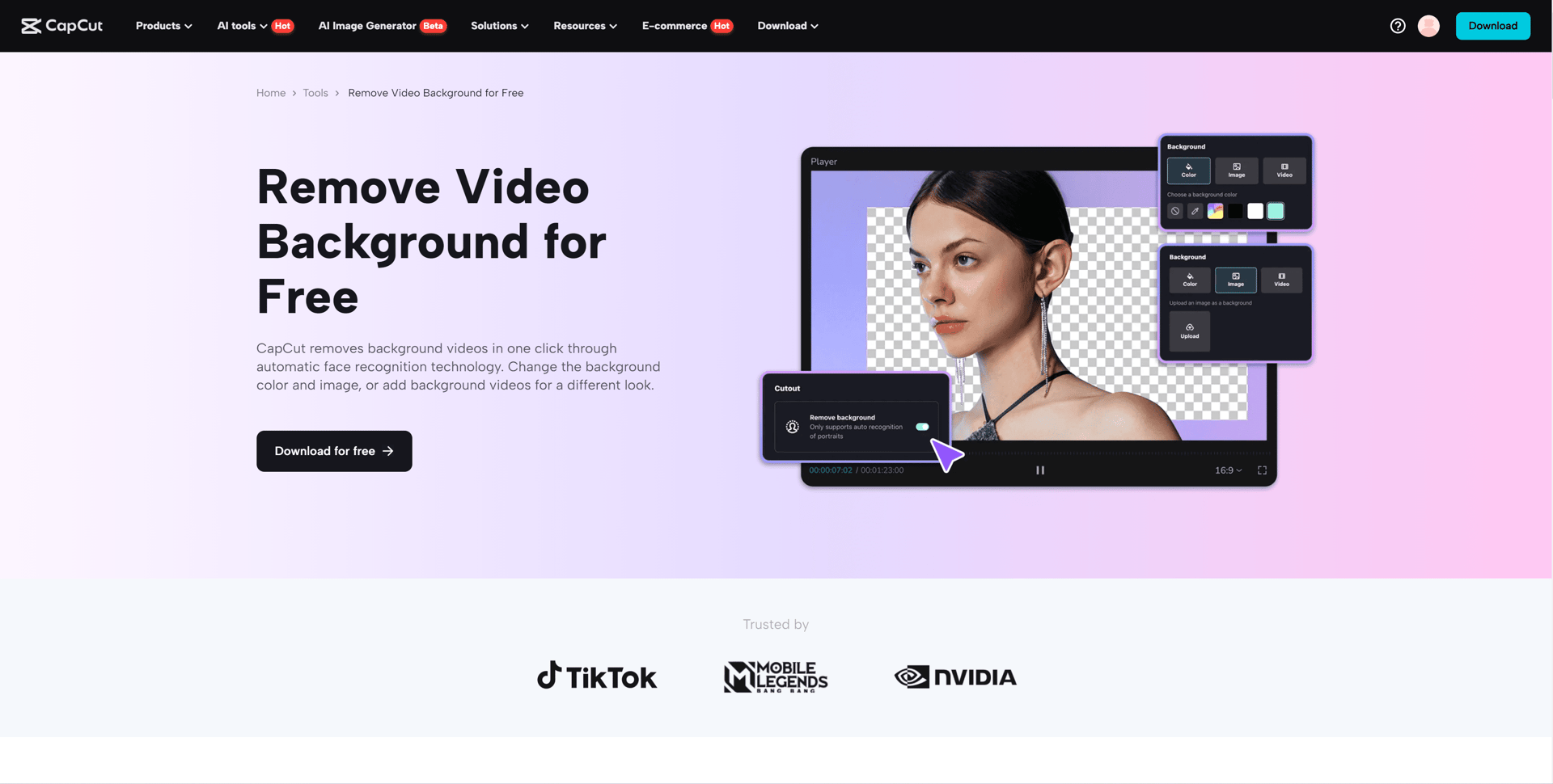 capcut interface