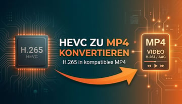 HEVC zu MP4 konvertieren 2026: H.265 zu H.264 umwandeln