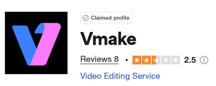vmake score on trustpilot