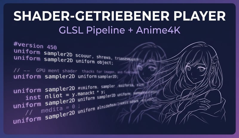 Shader-getriebener Player Konzept — GLSL Pipeline mit Anime4K-Shader