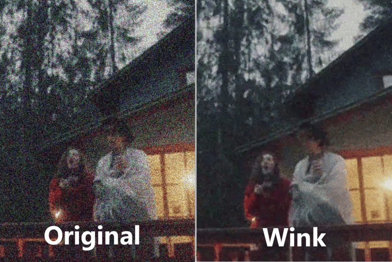 wink video enhance noise reduction performance