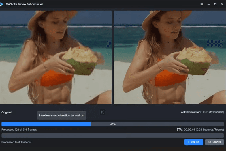 how to use avclabs video enhancer ai step 3