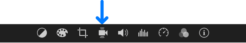 「手ぶれ補正」のアイコンを見つけてクリック