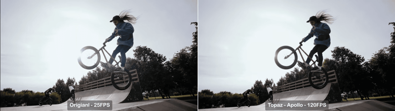 topaz frame interpolation - apollo model performance