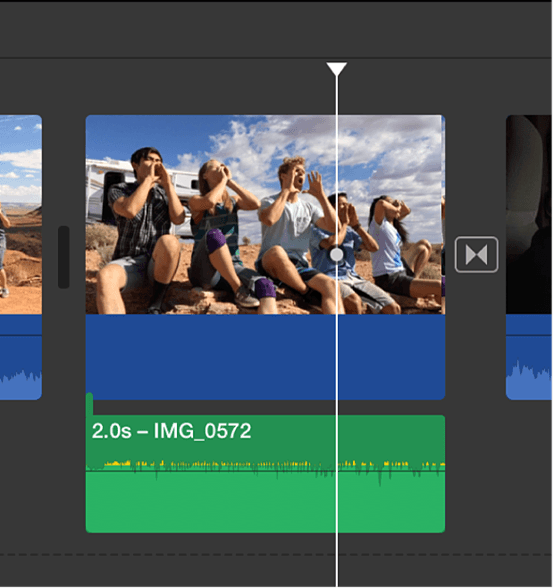 imovie with timeline