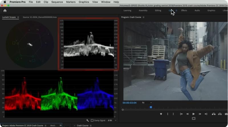 Premiere Pro Lumetri Color Panel Dashboard