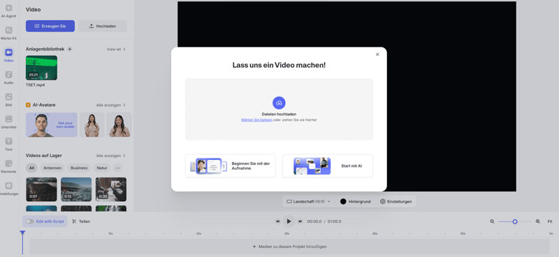 Ein kostenloser online Videoeditor für YouTuber und Tik Toker