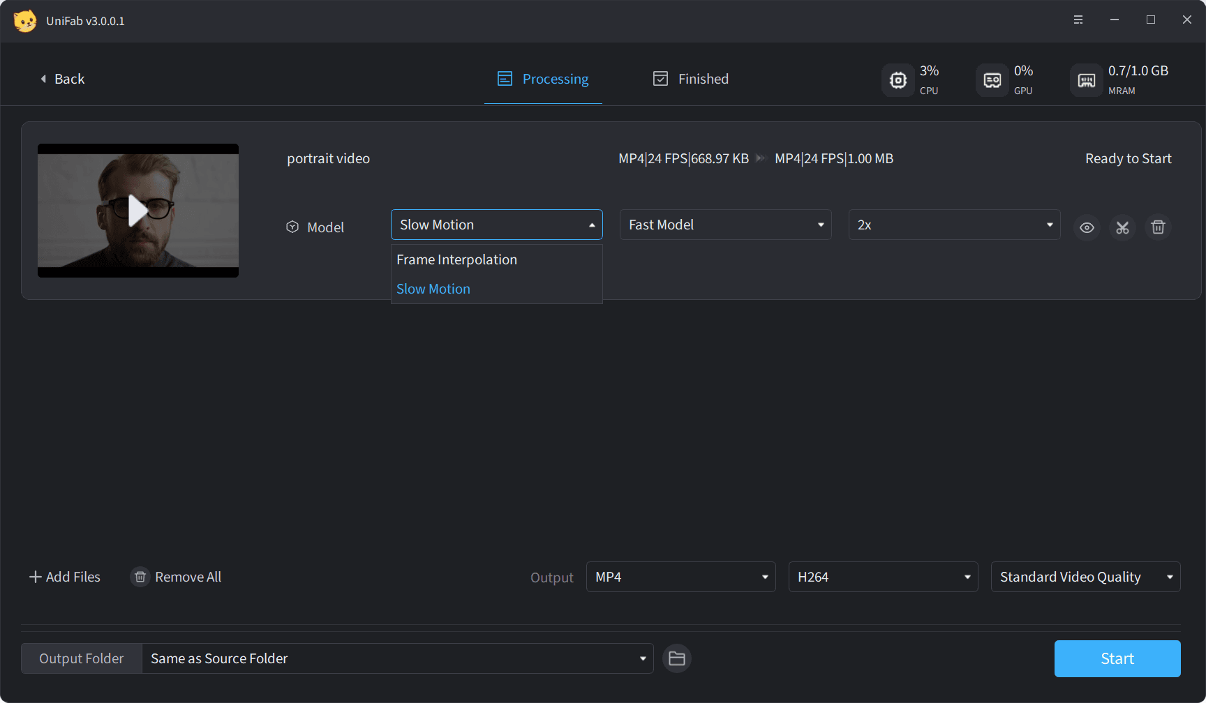 slow motion video editor-step3