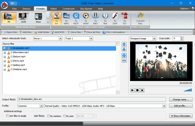 VSDC Video Resolution Changer step1