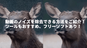 【2025年最新】動画の音声・動画ノイズを除去できるフリーソフトをおすすめ