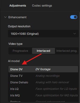 topaz deinterlace model