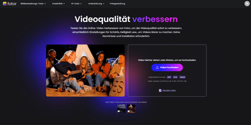 Tool zum Videoqualität Verbessern kostenlos
