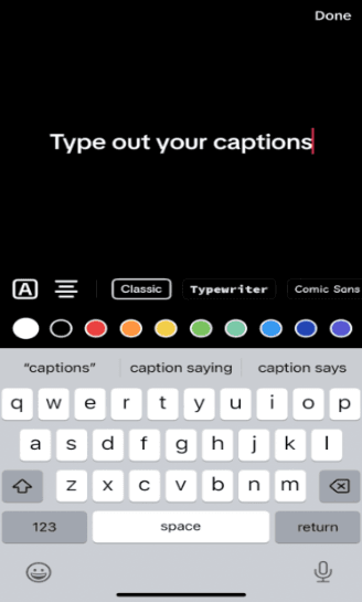 How to Put Captions on TikTok - step 3