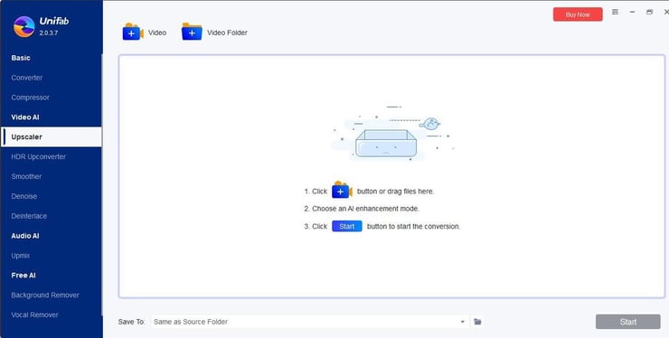 UniFab AI Video Upscaler