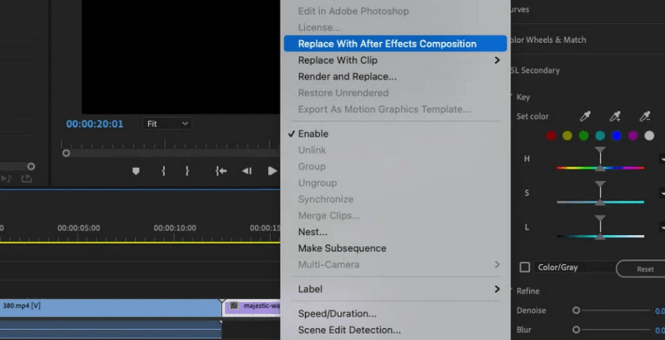 upscale 720P to 1080P premiere pro- step1