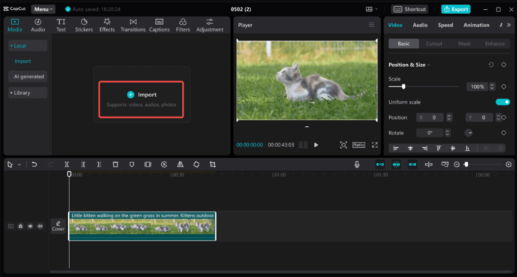 how to upscale video to 4k-step1