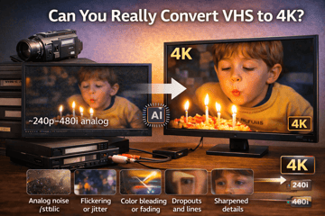 AI VHS Restoration: How to Restore VHS Footage & Convert VHS to 4K in 2026 (Ultimate Guide)