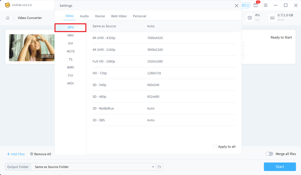 convert video to mp4