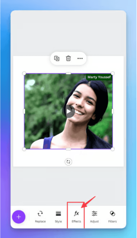 Canva mobile remove video background