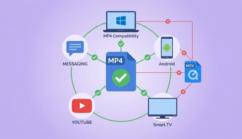 MP4 vs MOV — Multi-Plattform-Kompatibilität im Vergleich