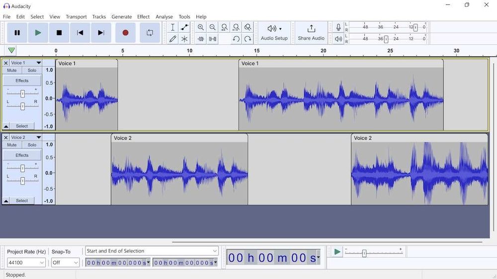 audacity interface