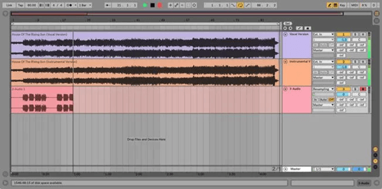 Record the isolated vocals with Ableton