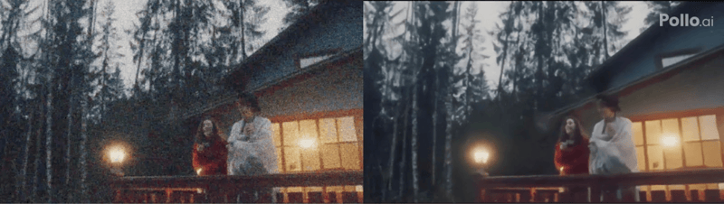 pollo.ai free video denoiser performance