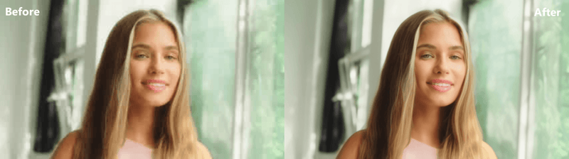Picwand AI Video Enhancer — 240p source vs 4× upscaled output