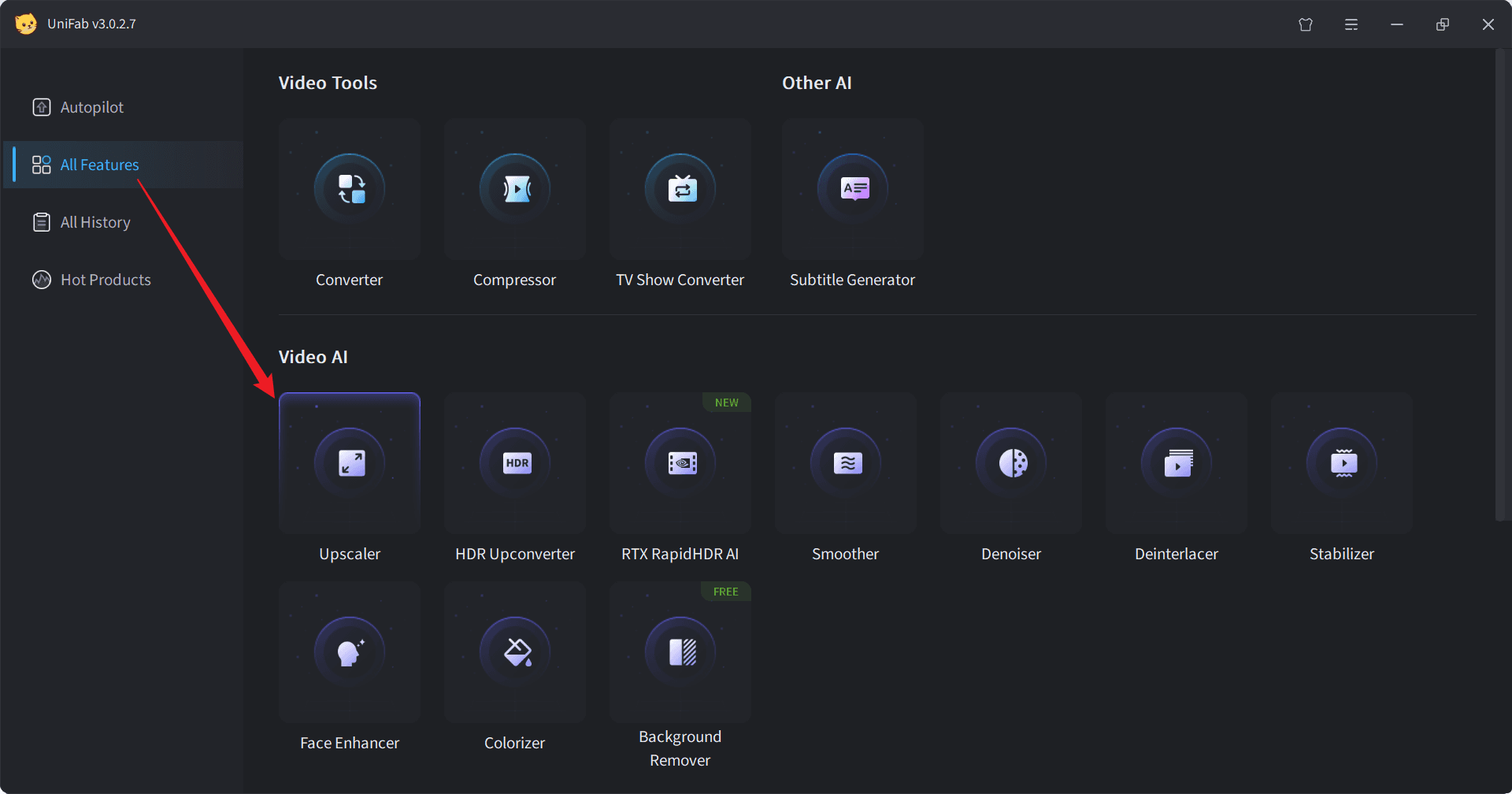 how to upscale 4k to 8k with unifab - step1