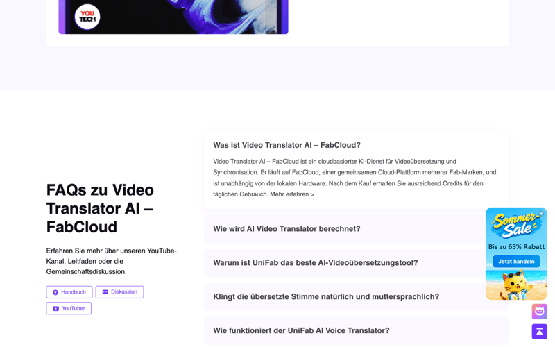Offizielle UniFab FAQ zur FabCloud-Credit-Abrechnung