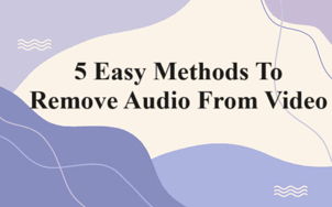 5 Easy Methods To Remove Audio From Video