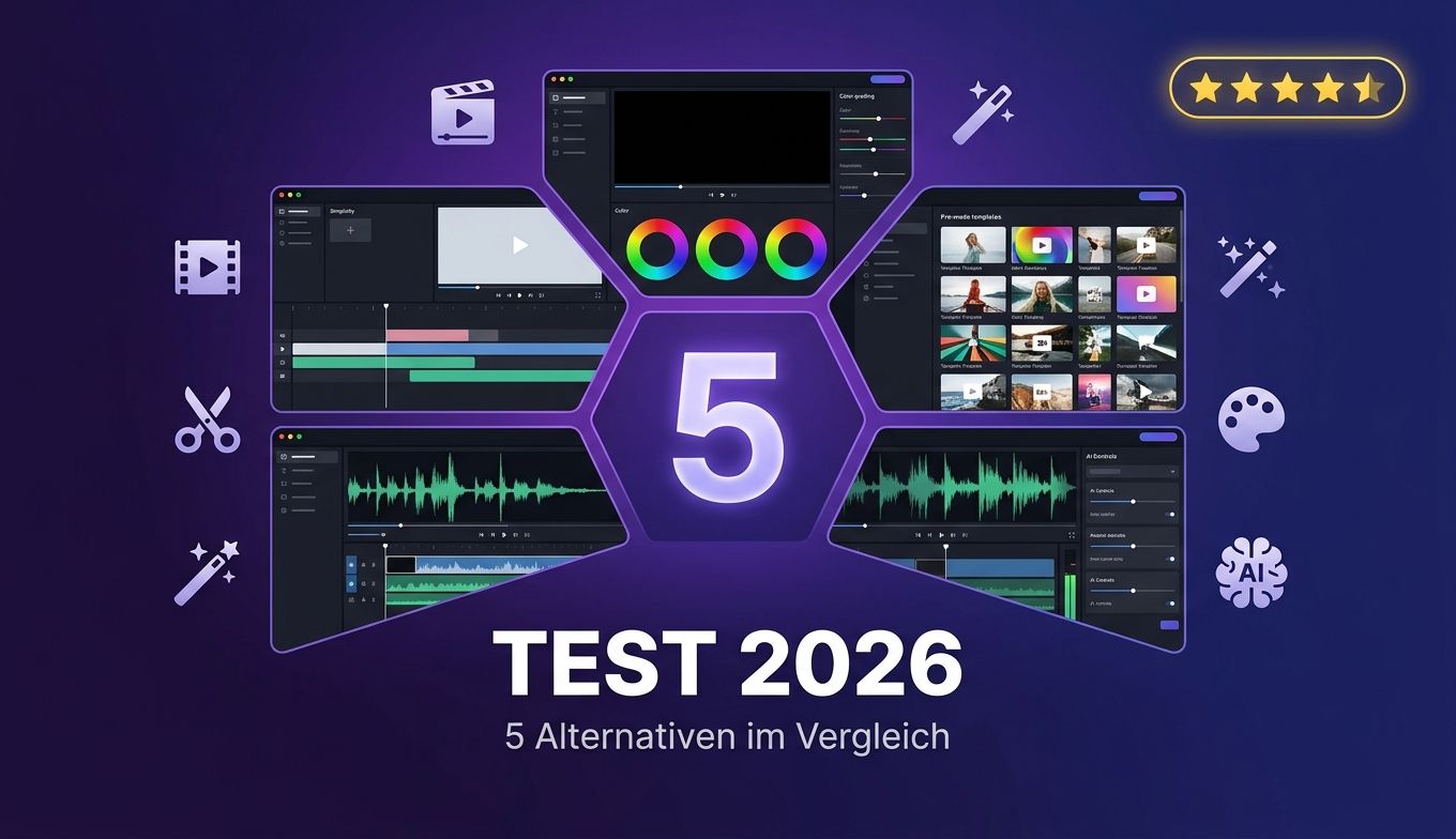 Die besten CapCut Alternativen 2026 – 5 ähnliche Softwares wie CapCut