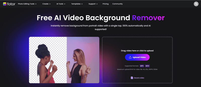 fotor background remover-step1