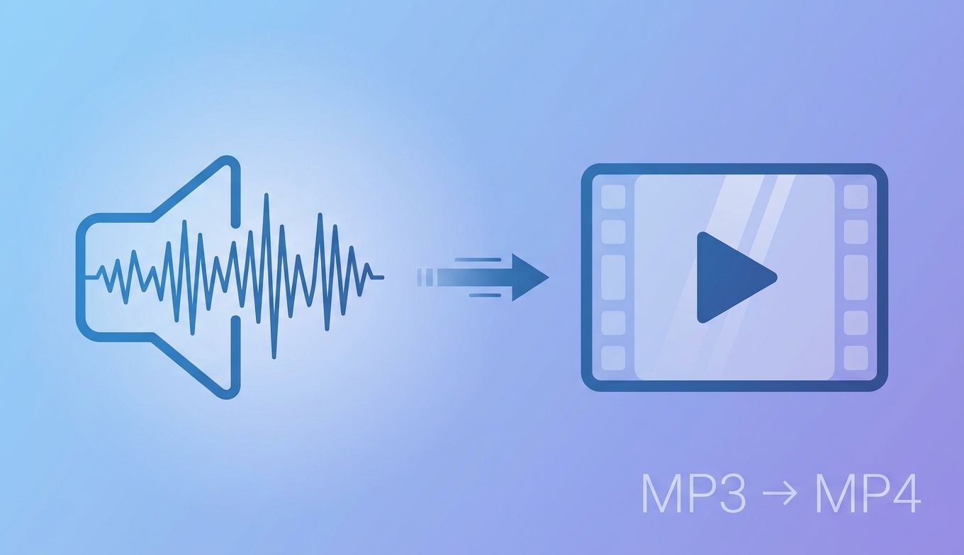 MP3 to MP4 Converter: 4 Methods for Images and Waveforms