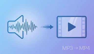 MP3 to MP4 Converter: 4 Methods for Images and Waveforms