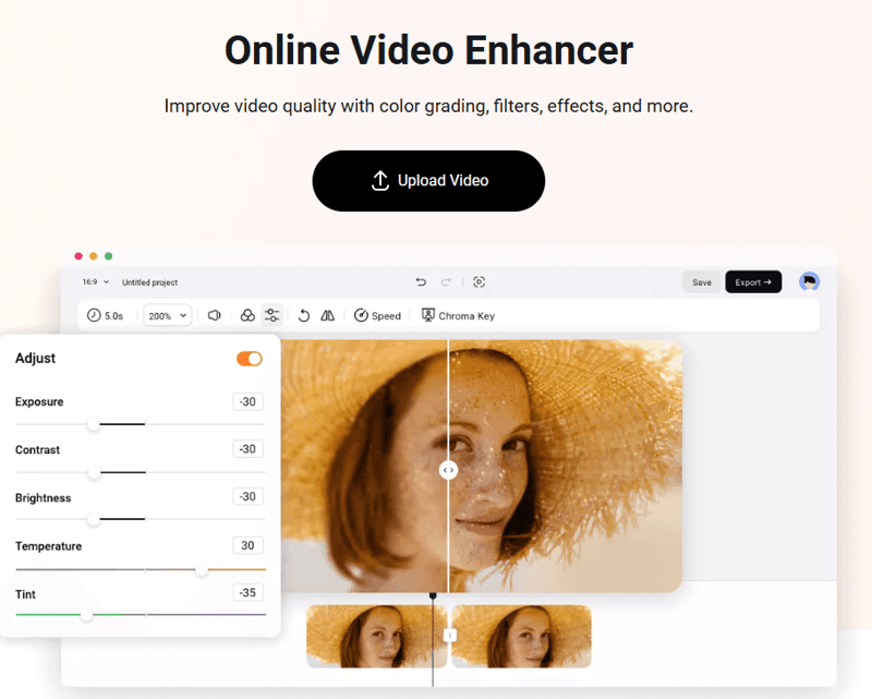 Ein Tool mit vieler Materialien zum MP4 Qualität Verbessern online