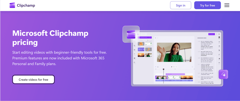 Clipchamp Online free  Video Enhancer software.png