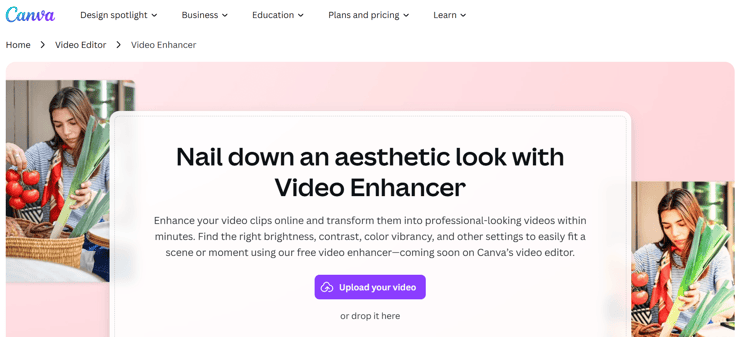 Canva video enhancer 1080p online free