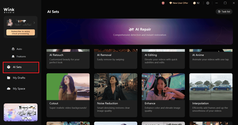 how to enhance video quality with wink video enhancer - step 1