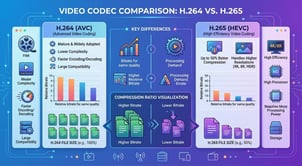 H.264 vs. H.265: Unterschiede, Qualität und Kompatibilität 2026