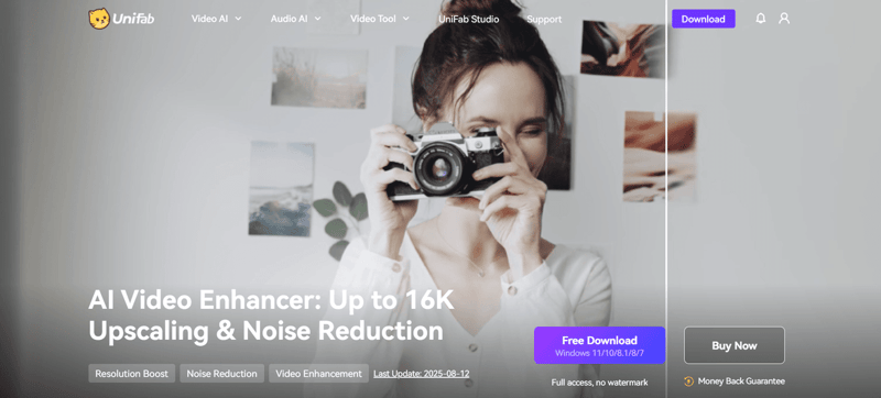 UniFab Video Clearer AI