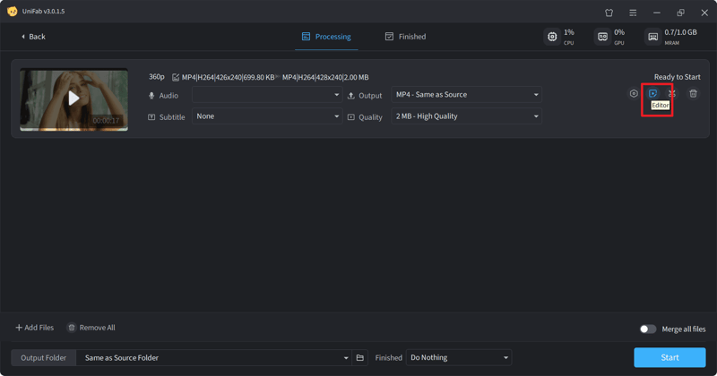 video color grading - step2