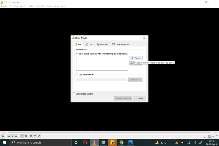 vlc operation step2