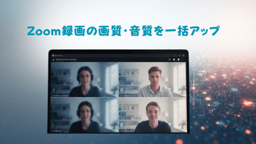 Zoom録画を高画質にする方法（Teams/OBSにも対応）｜設定＋AI補正で荒い・ぼやけるを改善！