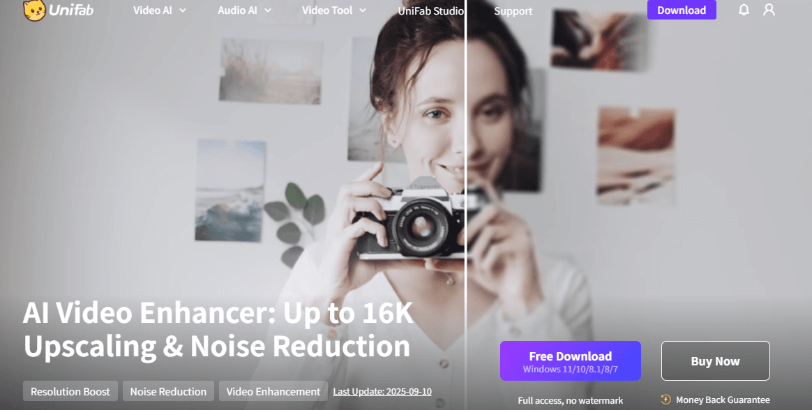 Free AI Video Enhancer - UniFab.png