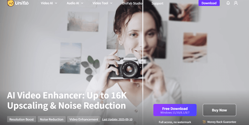 Free AI Video Enhancer - UniFab.png