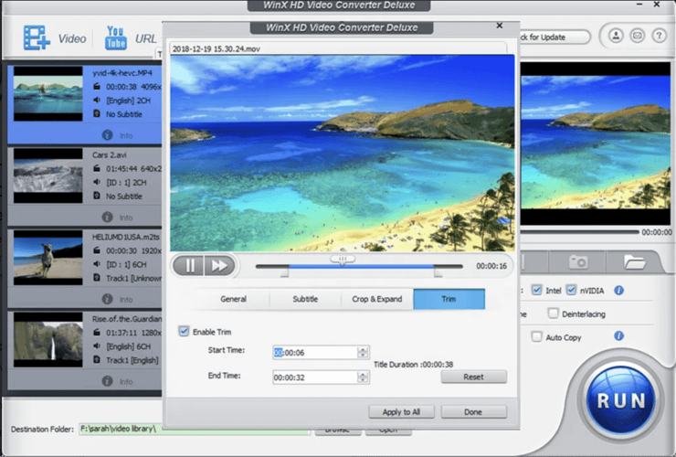 WinX HD Video Converter Deluxe