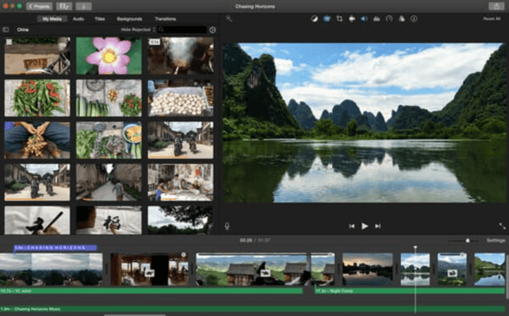 iMovie-interface