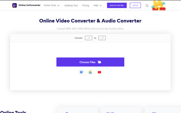 Beste Kostenlose YouTube Video Converter - Wondershare Online UniConverter