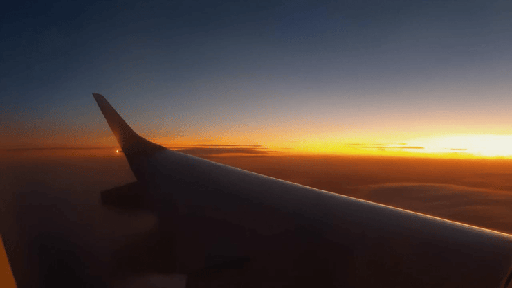 Denoising airplane wing view